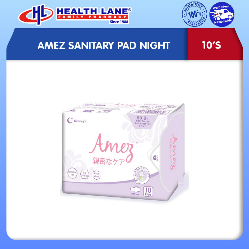 AMEZ SANITARY PAD NIGHT (10'S)